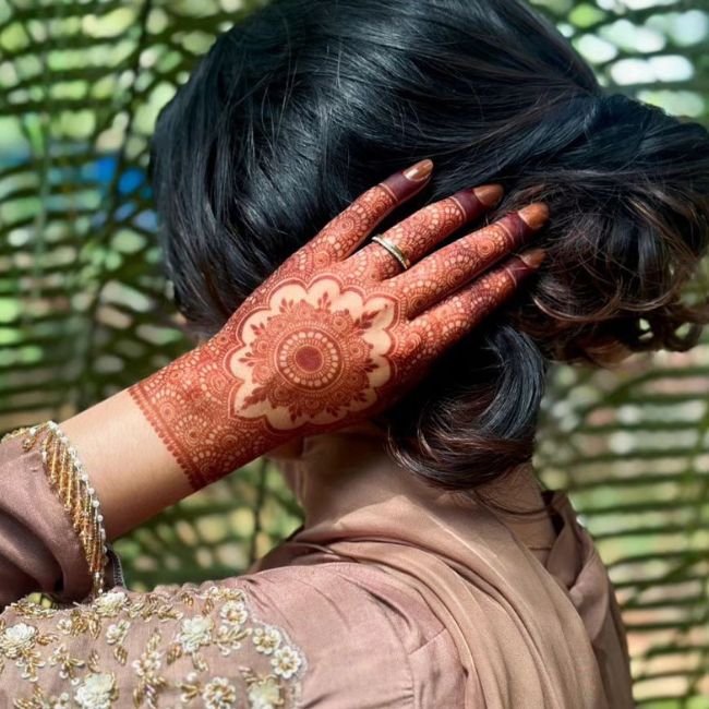 Haryali Teej mehendi Design